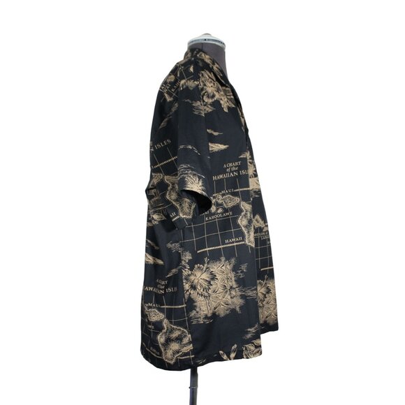 Howie‎ men's vintage button front short sleeve Hawaiian Islands Hawaiian shirt L - Picture 4 of 9